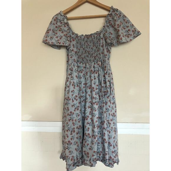 ANTHROPOLOGIE Gal Meets Glam  Marianna Floral Midi Dress Size 2 MISSING SASH - Picture 4 of 7